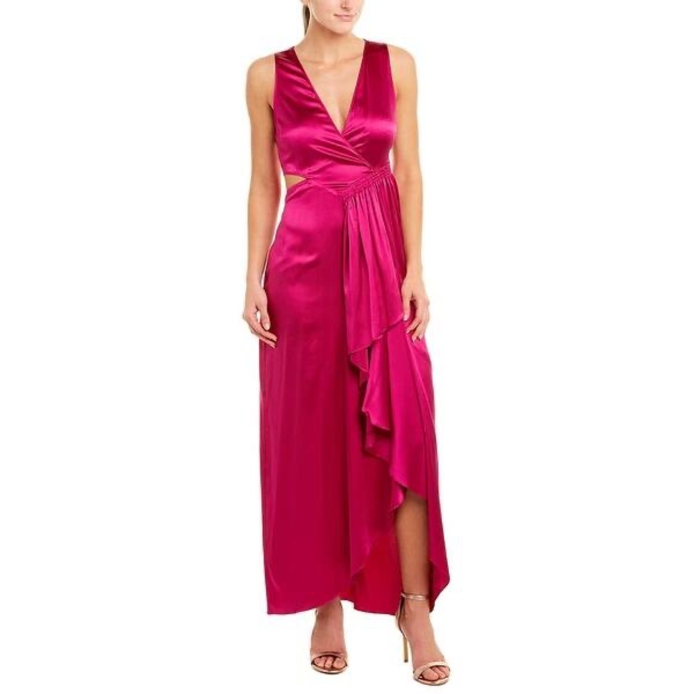$685 A.L.C. Pink Silk Cantor Cutout Dress